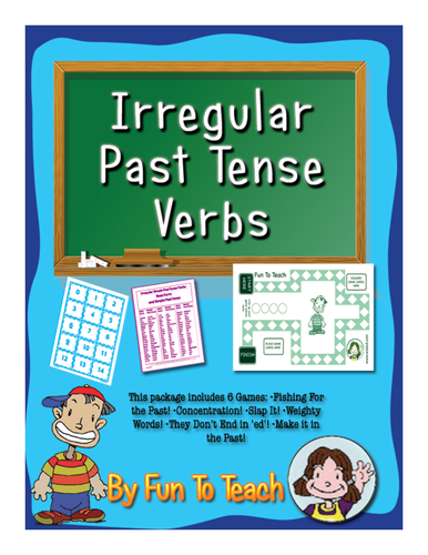 Irregular Past Tense Verb Game - Cut and Play!