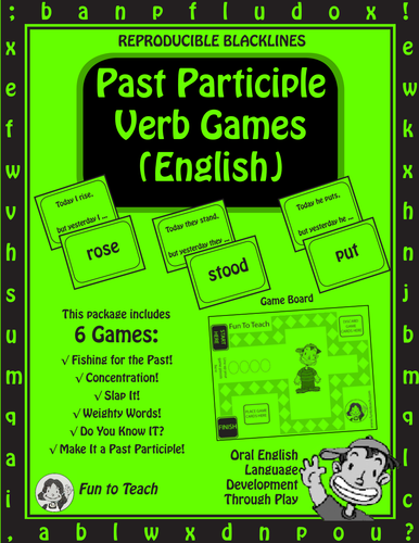 Past Tense Verb Grammar Games Past Participle Teaching Resources