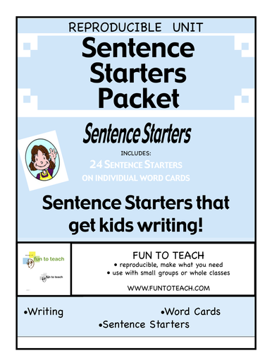 Sentence Starters Packet