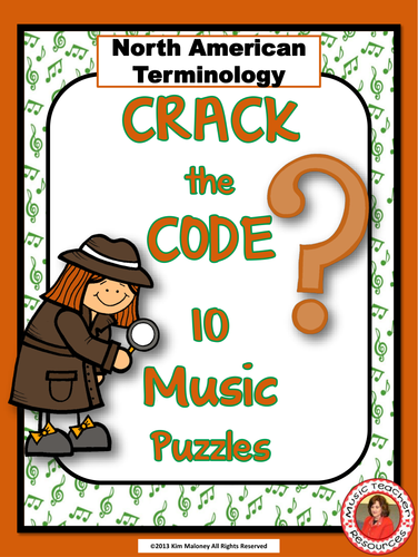 Music Puzzles: Crack the Music Code (North American terminology)