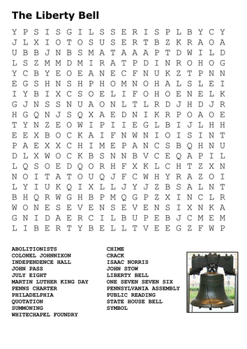 The Liberty Bell Word Search