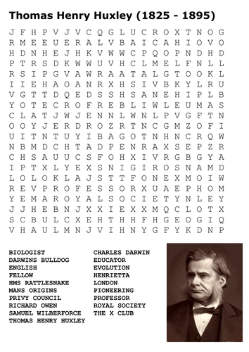 Thomas Henry Huxley Word Search 