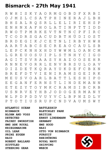 Bismarck and Sam the Cat Word Search 