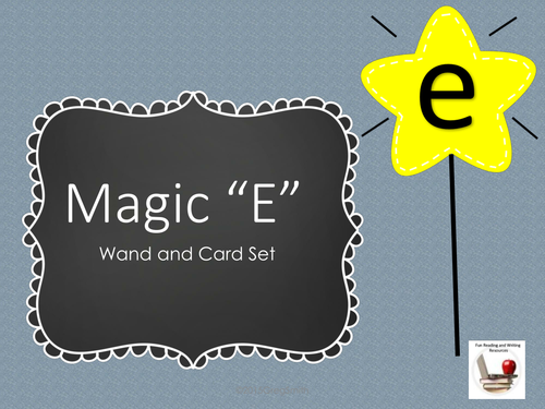 Magic E Wand and Cards