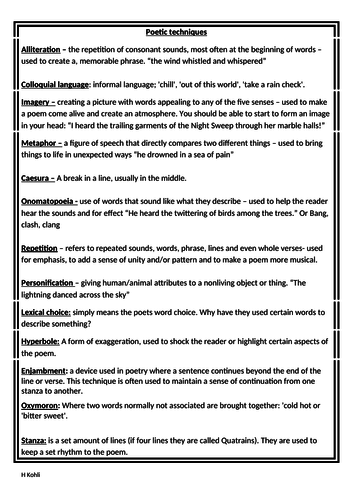 Unseen poetry practice 