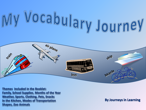 My Vocabulary Journey Booklet