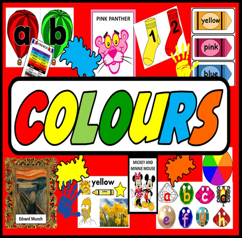 COLOURS TEACHING RESOURCES DISPLAY ART DISPLAY EARLY YEARS EYFS KEY STAGE 1