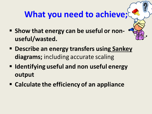 KS3 level 3_4  Energy transformations and sankey diagrams 
