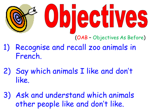 French - Zoo animals and preferences