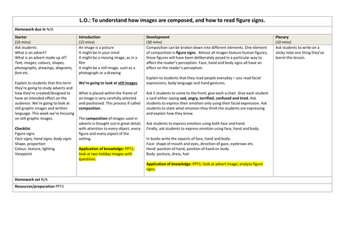 Advert Analysis SOW Advertising Media  - Persuasive Writing - KS3 - Scheme of Work - 8 Lessons