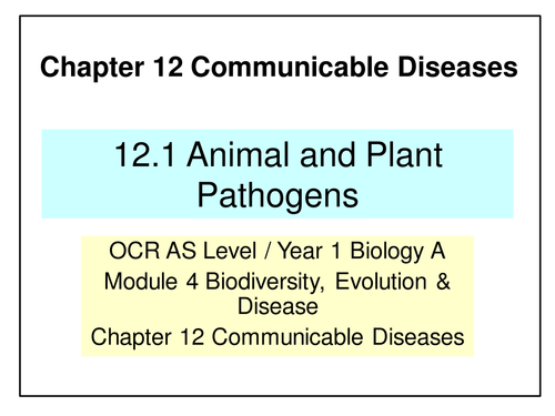 NEW OCR A Level Biology - Communicable Diseases