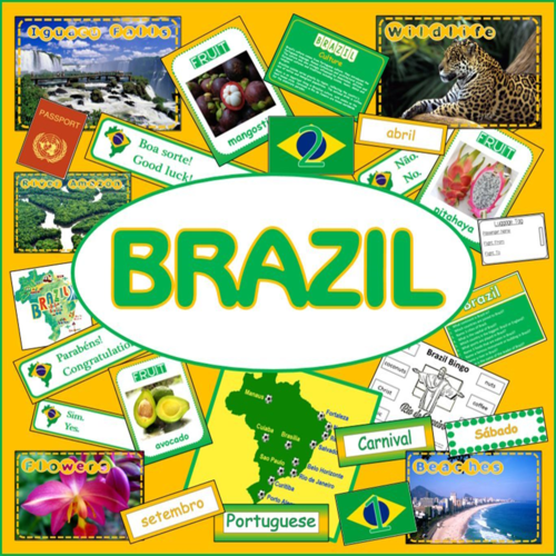 BRAZIL AND PORTUGUESE LANGUAGE CULTURE DIVERSITY RESOURCES DISPLAY ...