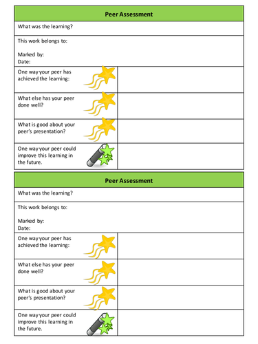 Self Assessment and Peer Assessment