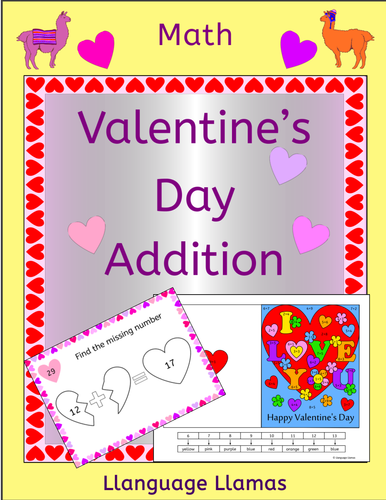 Valentine's Day Math - Addition