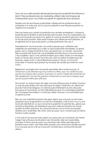 French essay checker image