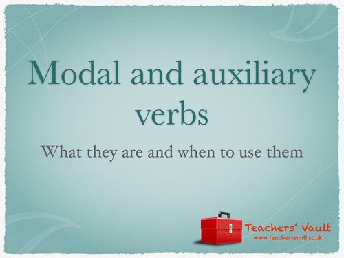Modal and Auxiliary verbs