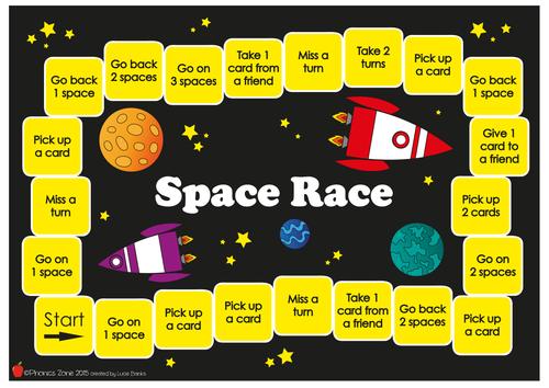 a-e Phonics Game 'Space Race'