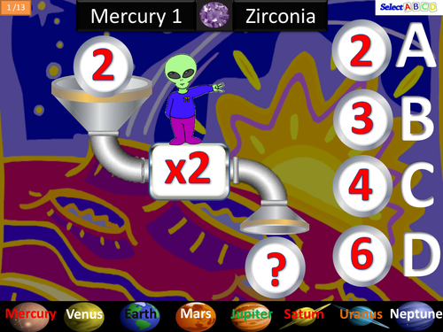 Mercury - Two Times Table