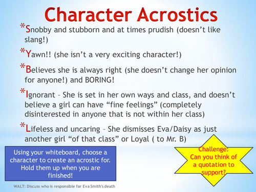 An Inspector Calls - Who is responsible for Eva's death?