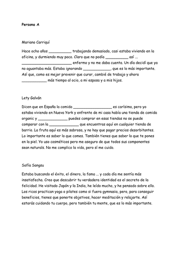 Animo 1 Unidad 2 Salud - Additional Resources