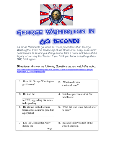 George Washington in 60 Seconds