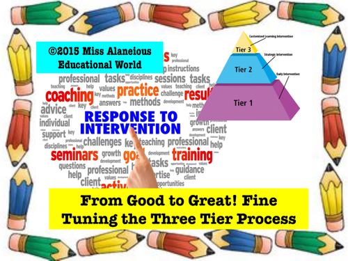 Response to Intervention: Training Materials and Support