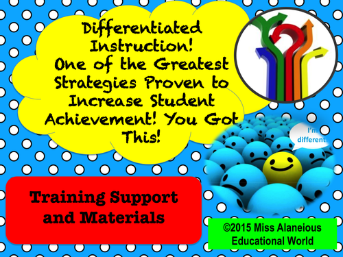 Differentiated Instruction: Training Support and Materials