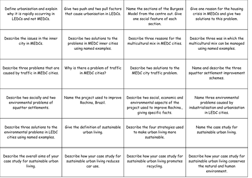 AQA A Paper 2 Post-it note revision