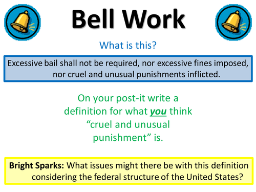 American Politics - 2nd and 8th Amendments