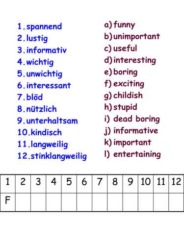 Nach der Schule - TV schedules and opinions