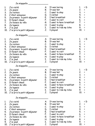 Imperfect or Perfect tense?