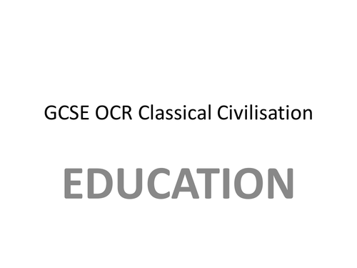 REVISION FOR OCR CLASSICAL CIVILISATION (GCSE) - Rome