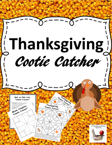 Thanksgiving Cootie Catcher