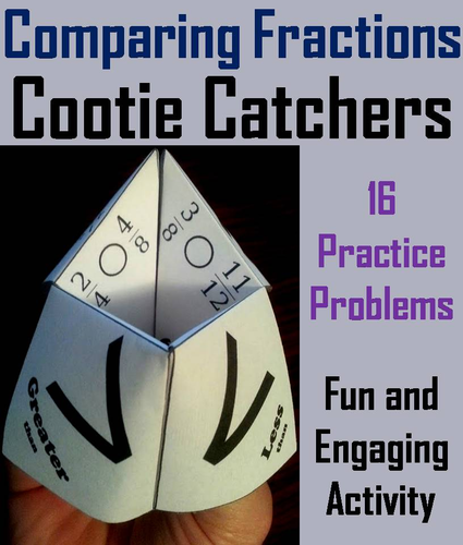 Comparing Fractions Cootie Catchers