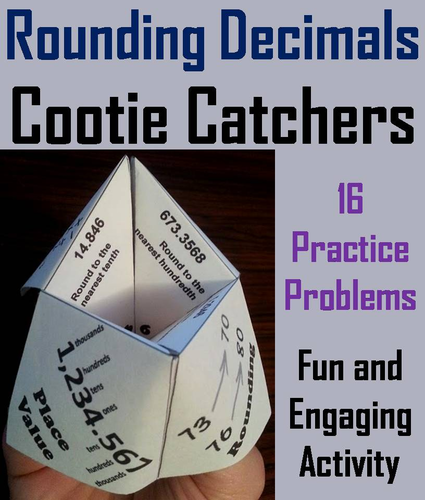 Rounding Decimals Cootie Catchers