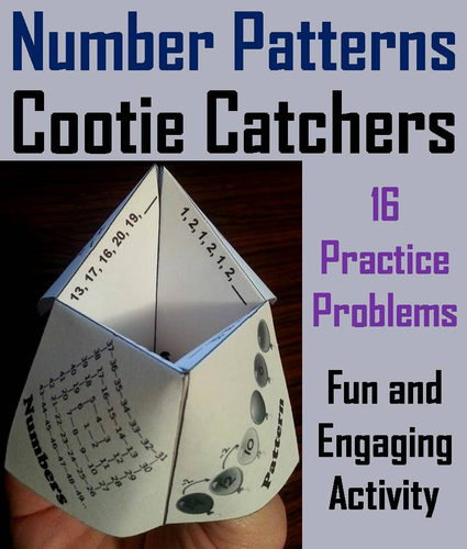 Number Patterns Cootie Catchers