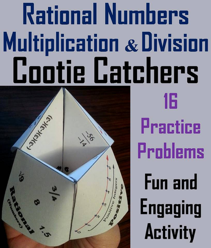 Rational Numbers (Multiplication and Division) Cootie Catchers