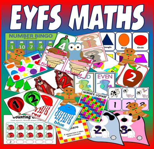 BUMPER MATHS TEACHING RESOURCES  Early Years EYFS SEN Reception numeracy counting number recognision