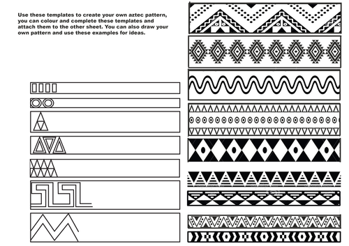 simple aztec designs to draw