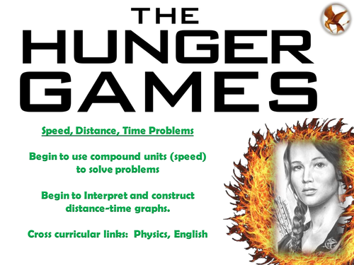 Hunger Games Cross-Curricular Lesson(s) -  Speed Distance Time Graphs