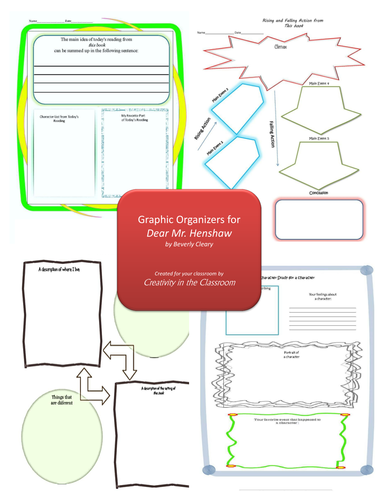 Graphic Organizers for Dear Mr. Henshaw