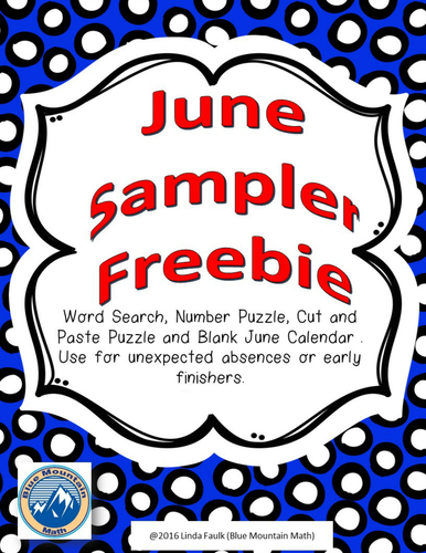 June Sampler Freebie