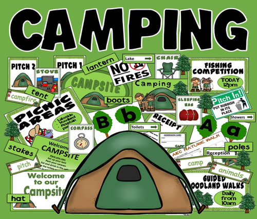 CAMPING ROLE PLAY TEACHING RESOURCES KEY STAGE 1-2 SCIENCE SUMMER