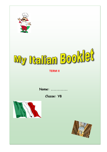 Italiano in Town and the Past Tense Booklet