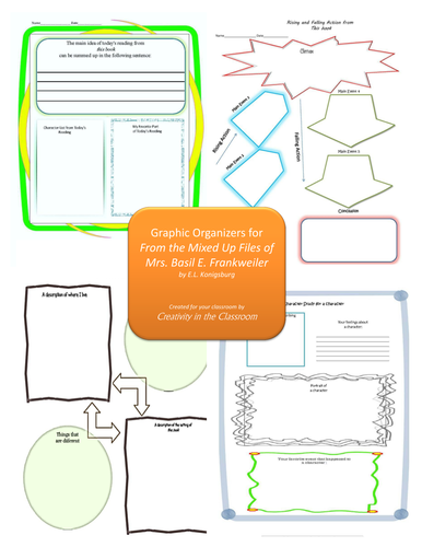Graphic Organizers for From the Mixed Up Files of Mrs. Basil E. Frankweiler