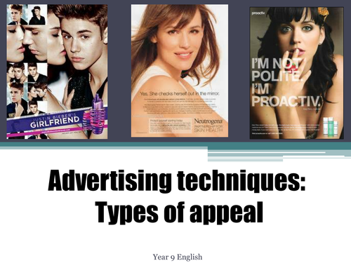 Types of appeal used in advertising