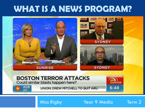 Television News genre conventions