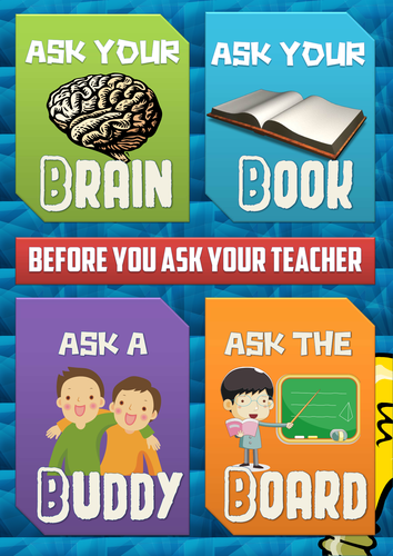 Before you ask your teacher poster