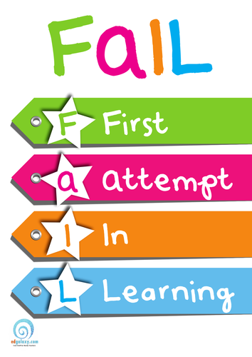 FAIL - First Attempt in Learning Poster