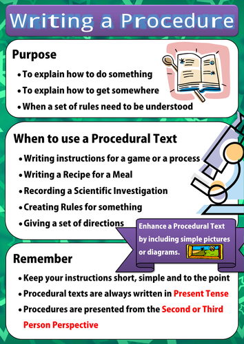 writing-a-procedural-text-poster-teaching-resources